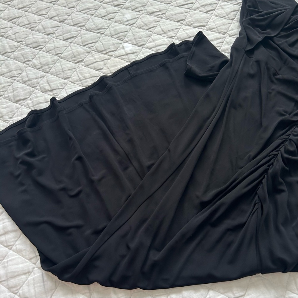 Diane von Furstenberg Neely Ruched Cutout Jersey Midi Dress in Black - Picture 9 of 14